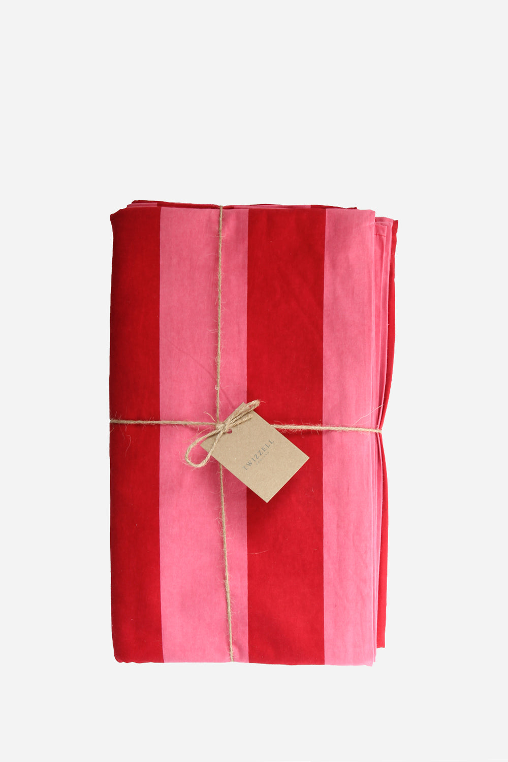 Pink & Red Stripe Tablecloth