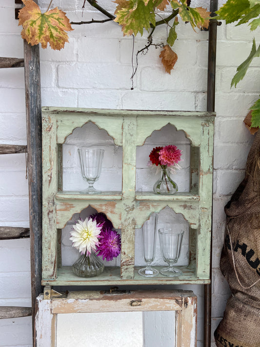 RECLAIMED PAINTED INDIAN WOODEN SHELVES