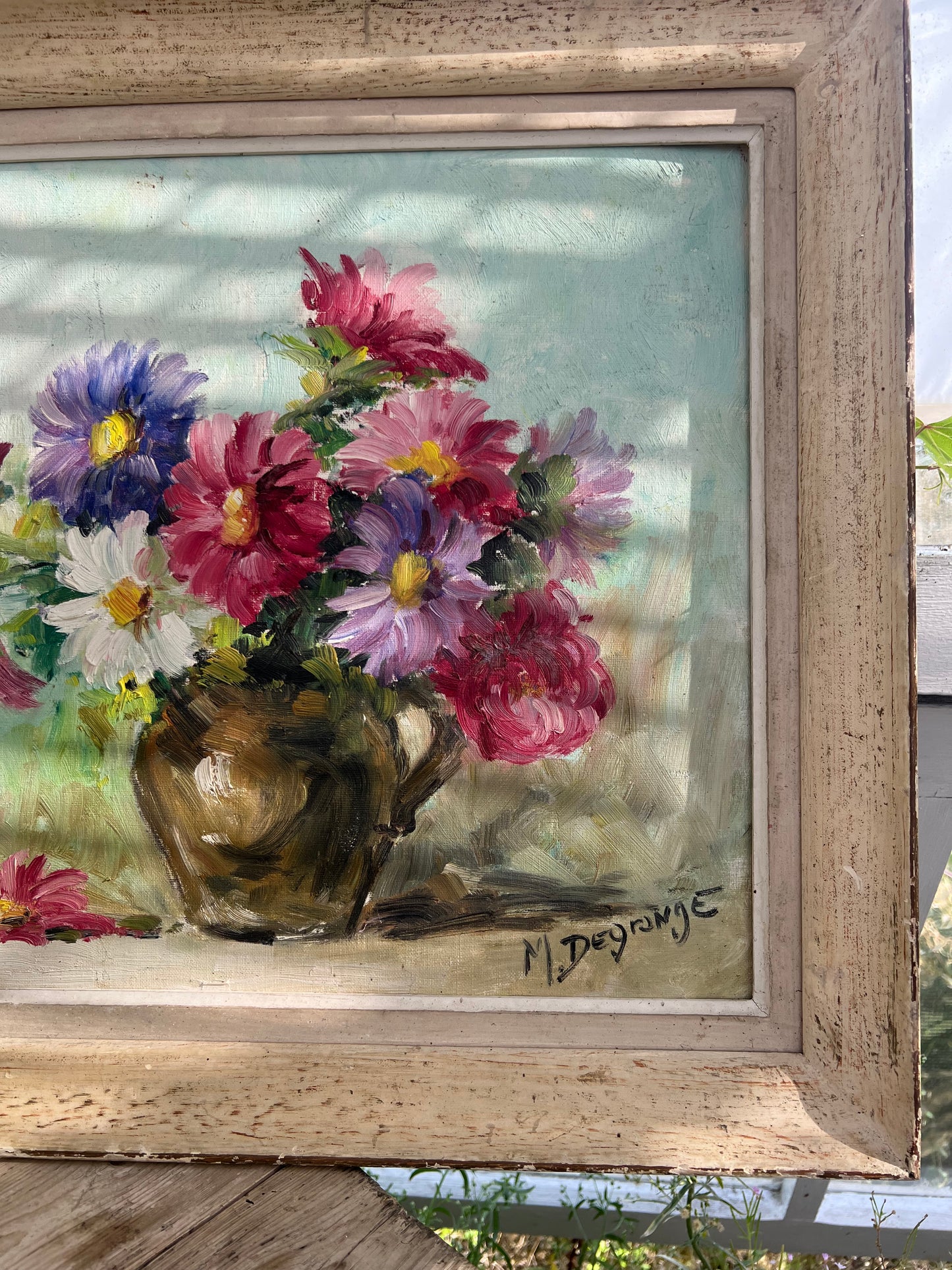 STILL LIFE COSMOS OIL PAINTING