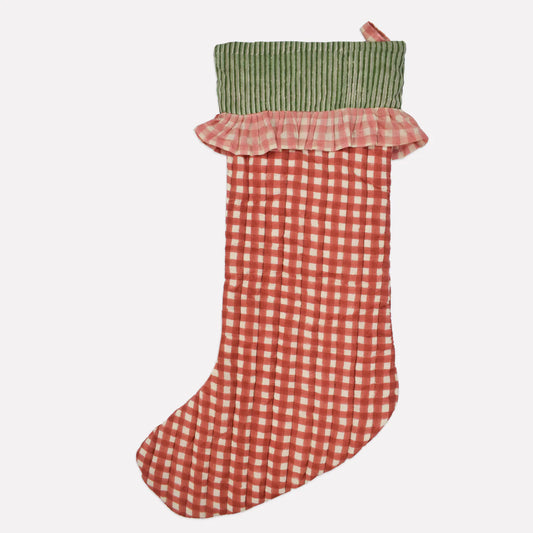 Christmas Stocking Gingham